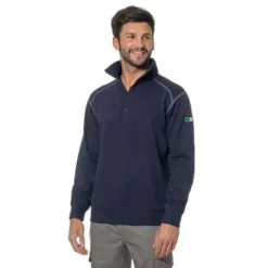 Felpe da lavoro con zip corta Logica AMBRA1-L