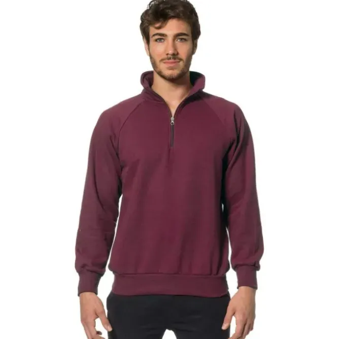 Felpe da lavoro con zip corta Logica ITA503/12-L