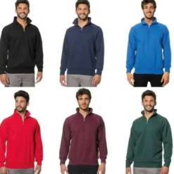 Felpe da lavoro con zip corta Logica ITA503/12-L