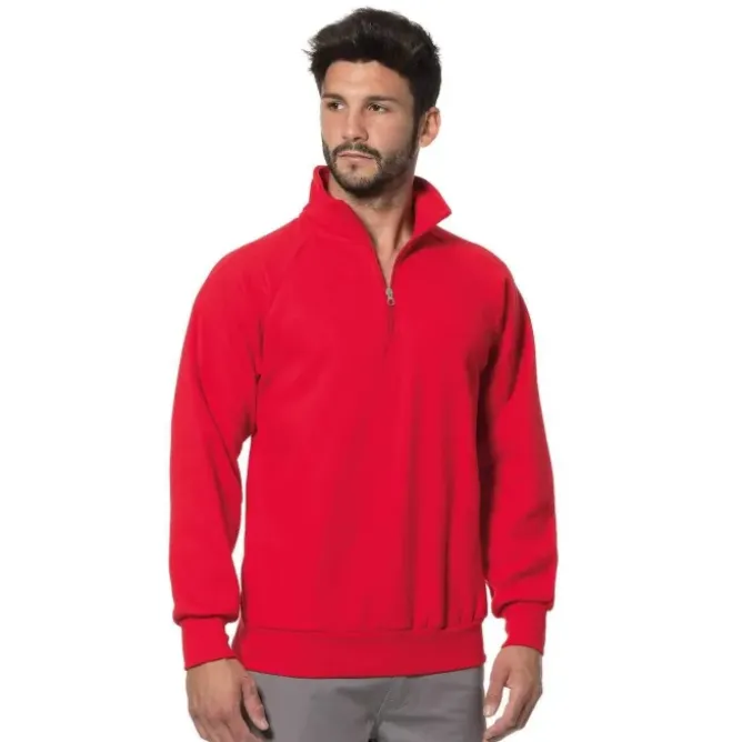 Felpe da lavoro con zip corta Logica ITA503/12-L