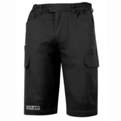 Fuori tutto - Bermuda da lavoro 02410 Elasticizzati Multitasche Sparco Teamwork Taglia M Colore Nero
