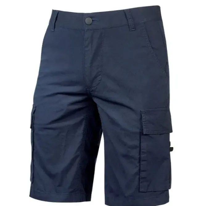 Fuori tutto - Bermuda da Lavoro Multitasche Elasticizzato U-Power Summer EY132BC taglia L Grey iron
