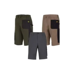 Fuori tutto - Bermuda da lavoro Diadora Stretch Multitasche 702.170018 colore grigio taglia L