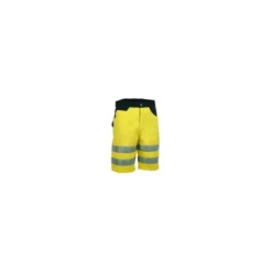 Fuori tutto - Bermuda da Lavoro Alta Visibilità Multitasche Cofra Visibile V074-0-02 taglia 54 Colore giallo