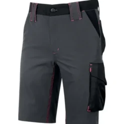 Fuori tutto - Bermuda da Lavoro Stretch Elasticizzati U-Power Mercury Donna FU196GF grey fucsia taglia m