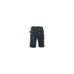 Fuori tutto - Bermuda Jeans da Lavoro Stretch Elasticizzati Multitasche Cofra Manacor V497-0-00 Taglia 44 Colore Blu