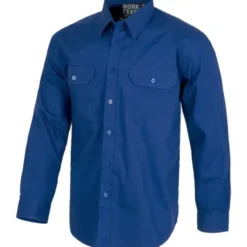 Fuori tutto - Camicia da lavoro rinforzata in cotone a manica lunga - Workteam taglie 42 colore grigio