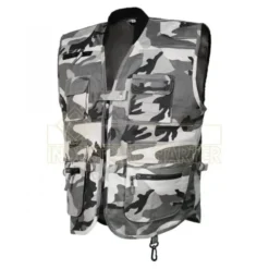 Fuori tutto - Gilet Mimetico ISSA LINE Multitasche 04019 Estivo 100% Cotone Taglia M