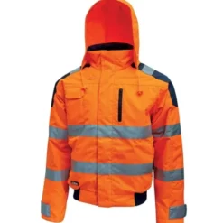 Fuori tutto - Giubbotto da Lavoro Alta Visibilità Antipioggia Multitasche U-Power Best HL160YF colore orange fluo taglia 3xl