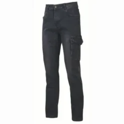 Fuori tutto - Jeans da Lavoro Elasticizzati Multitasche U-Power Tommy EX244 colore nero taglia L