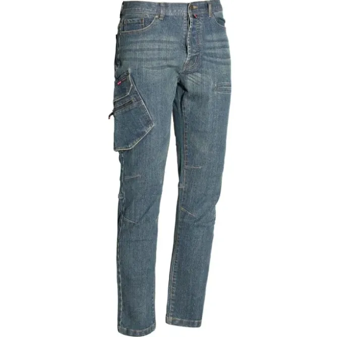 Fuori tutto - Jeans da Lavoro Multitasche Stretch Issa Line Jest 8025BP Taglia L