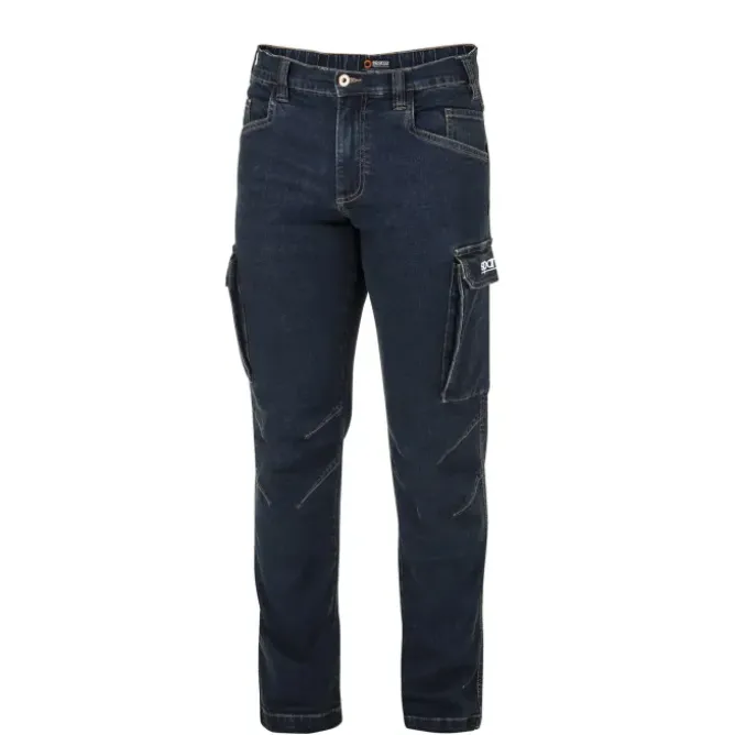 Fuori tutto - Jeans da Lavoro Stretch Elasticizzati Multitasche Sparco Dallas 02430 Taglia M