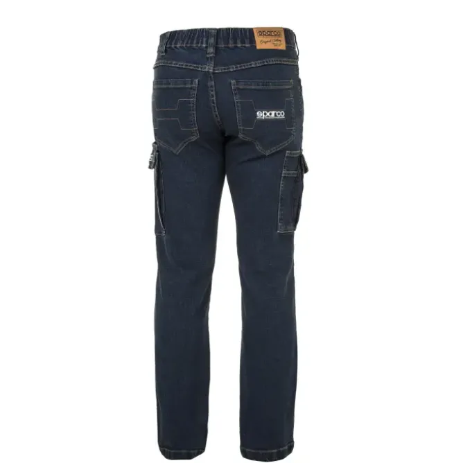 Fuori tutto - Jeans da Lavoro Stretch Elasticizzati Multitasche Sparco Dallas 02430 Taglia M