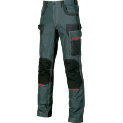 Fuori tutto - Jeans da Lavoro Stretch Elasticizzati Multitasche U-Power Platinum Button EX069RJ taglia 62