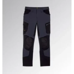 Fuori tutto - Pantalone da Lavoro Stretch Multitasche Diadora Performance Evolution 702.180798 Colore Blu/Nero Taglia S