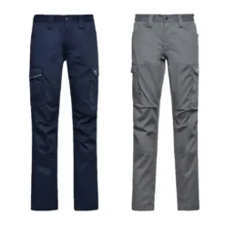 Fuori Tutto - Pantalone da Lavoro Diadora Staff Stretch Cargo 702.177649 blu navy taglia M