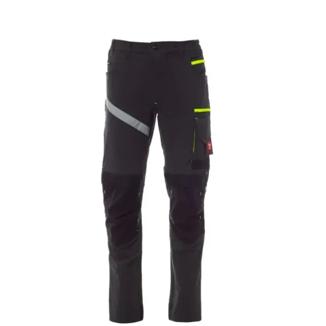 Fuori Tutto - Pantalone Unisex da Lavoro Multitasche Stretch Payper Next 4W Summer AY 7317 blu navy/nero taglia 46