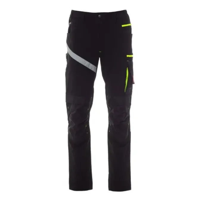Fuori Tutto - Pantalone Unisex da Lavoro Multitasche Stretch Payper Next 4W Summer AY 7317 blu navy/nero taglia 46
