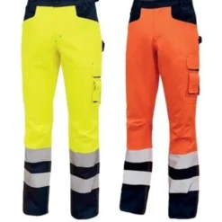Fuori tutto - Pantaloni da Lavoro Alta Visibilità Multitasche U-Power Light HL155YF colore orange fluo taglia 3xl