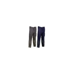 Fuori tutto - Pantaloni da Lavoro Stretch Elasticizzati Multitasche Cofra Newcastle V222-0-02 taglia M Colore Blu Navy