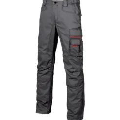 Fuori tutto - Pantaloni da Lavoro Multitasche U-Power Grin HY107DB colore grey meteorite taglia 56