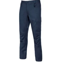 Fuori tutto - Pantaloni da Lavoro Stretch Elasticizzati Multitasche U-Power Bravo Top ST202BC colore WestLake Blu taglia M