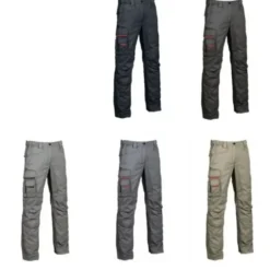 Fuori tutto - Pantaloni da Lavoro Multitasche U-Power Smile HY015BC Taglia 46 Colore Grey Meteorite