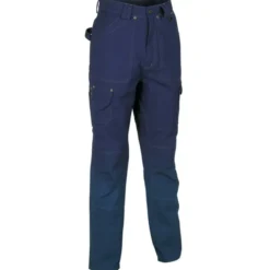 Fuori tutto - Pantaloni da Lavoro Multitasche Cofra Dublin 100% Cotone Canvas V052-0-01 Taglia 54 Colore Corda Nero