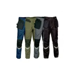 Fuori tutto - Pantaloni da Lavoro Multitasche Cofra Eindhoven V174-0-02 Taglia 50 Colore Fango Nero