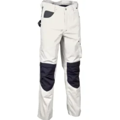 Fuori tutto - Pantaloni da Lavoro Multitasche Cofra Salisbourg V231-0-09 taglia 54 colore bianco grigio antracite