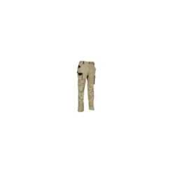 Fuori tutto - Pantaloni da Lavoro Stretch Elasticizzati Multitasche Cofra Mompach V566-0-00 Taglia 50 Colore Fango Nero