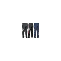 Fuori tutto - Pantaloni da Lavoro Stretch Elasticizzati Multitasche Cofra Montijo V482-0-04 Colore Antracite Nero Lime Taglia 52