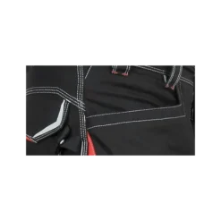 Fuori tutto - Pantaloni da Lavoro Stretch Elasticizzati Multitasche Cofra Montijo V482-0-04 Taglia 46 Colore Nero Rosso