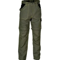 Fuori tutto - Pantaloni da Lavoro Cofra Multitasche Accorciabili Helsinki 100% Cotone Canvas V053-0-00 taglia 46 corda nero