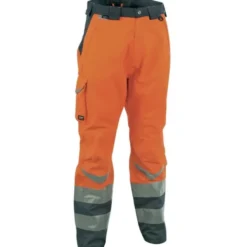 Fuori Tutto - Pantaloni da Lavoro Alta Visibilità Cofra Safe V025-0-00 taglia 48 colore arancione