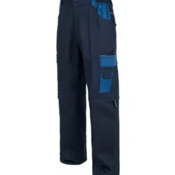 Fuori tutto - Pantaloni Multitasche staccabili con rinforzi sui glutei - Workteam Taglia 54 colore navy azzurro