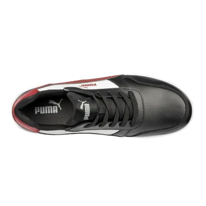 Fuori tutto - Scarpe antinfortunistiche Puma Frontcourt Black/White/Red Low S3 FO HRO ESD SRC 640200 numero 39