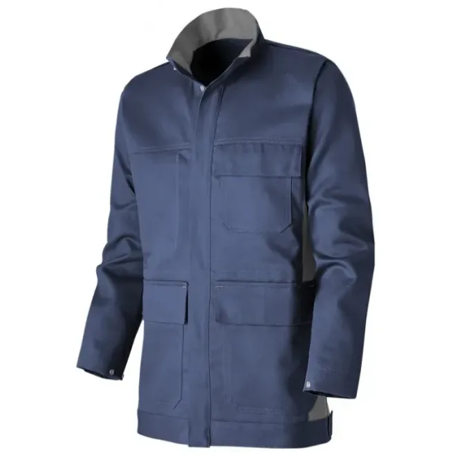 Giacca bicolore da Lavoro Ignifuga Multitasche Molinel Work Fr WORKBBN80ASG/R