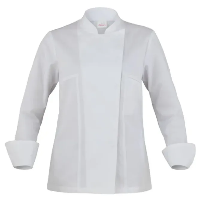 Giacca coreana da Lavoro Cuoco 100% Cotone Giblor's Agata Lady 23P08G342