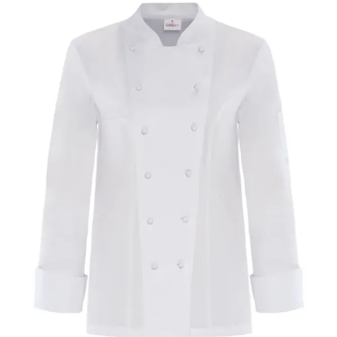Giacca coreana manica lunga da Lavoro 100% Cotone Cuoco Giblor's Diana Lady 19P08G105