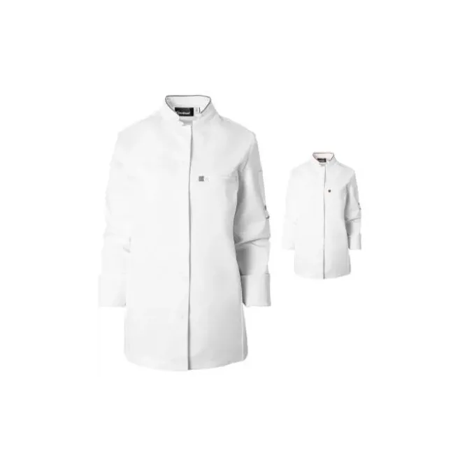 Giacca da Cuoco Molinel Crush 08963793027 Chef Cucina Maniche Lunghe Stretch Donna