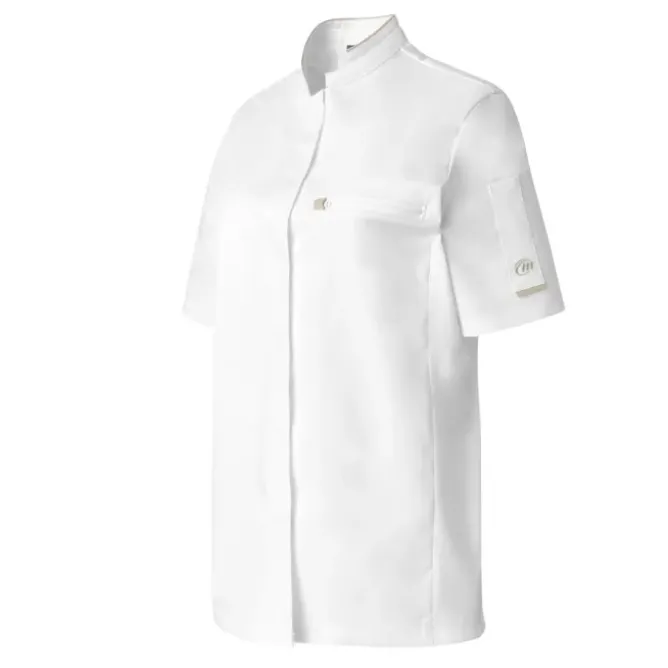 Giacca da Cuoco Molinel Crush 08983793077 Chef Cucina Maniche Corte Stretch Donna