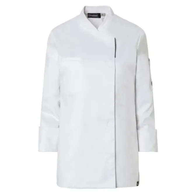 Giacca da Cuoco Molinel Reko 10873253001 Chef Cucina Maniche Lunghe Stretch Donna