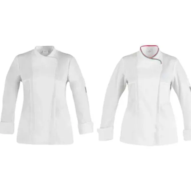 Giacca da Lavoro 100% Cotone da Cuoco da Donna Giblor's Susi Q8G00191