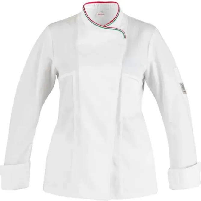 Giacca da Lavoro 100% Cotone da Cuoco da Donna Giblor's Susi Q8G00191