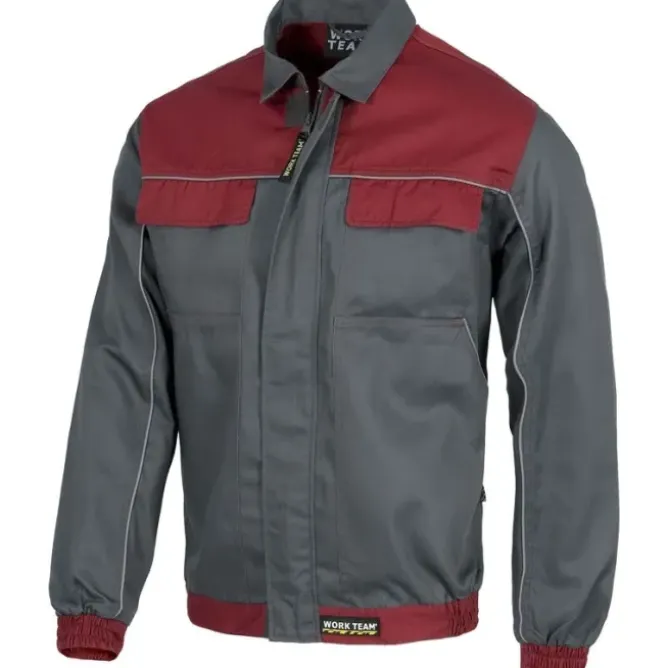 Giacca da lavoro estiva multitasche con cerniera in nylon nascosta - Workteam