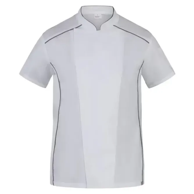 Giacca da Lavoro Manica Corta 100% Cotone da Cuoco Giblor's Omar Q8G00673