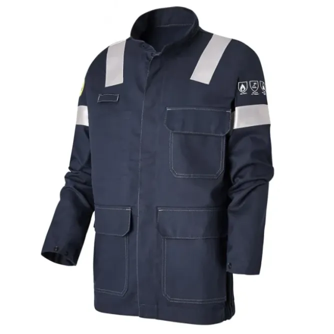 Giacca da Lavoro Multirischio Alta Visibilità Multitasche Molinel Techprotect TECHVE88BRNAV