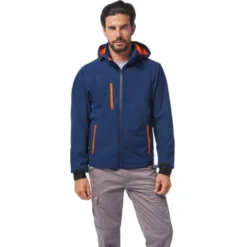 Giacca da lavoro Multitasche Cappuccio staccabile Soft-Shell Logica NORDIC1-L