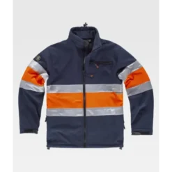 Giacca da Lavoro Workshell C/Cerniera Stretch Alta Visibilità S9520 - Workteam